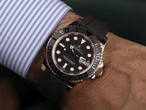 rolex yacht-master rose gold review|rolex yacht master blue dial review.